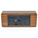 Ceas 1292 Mare, Lemn Maro-Led Rosu 21X9X4,8cm