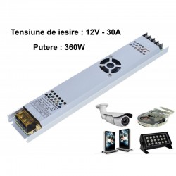 Sursa de Alimentare Slim 12V-360W / 30A Sursa de Alimentare Slim 12V-360W / 30A