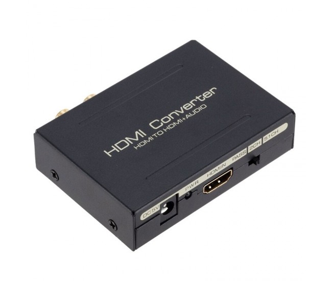 Convertor Hdmi la Hdmi + Audio 4K+2K