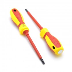 Surubelnita Galbena Izolata cu Led 6x125mm / Stea Surubelnita Galbena Izolata cu Led 6x125mm / Stea