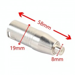 Conector Audio XLR Tata-RCA Mama Conector Audio XLR Tata-RCA Mama