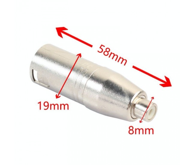 Conector Audio XLR Tata-RCA Mama