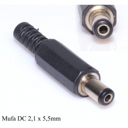 Mufa Alimentare Tata DC 2,1x 5,5 mm Mufa Alimentare Tata DC 2,1x 5,5 mm