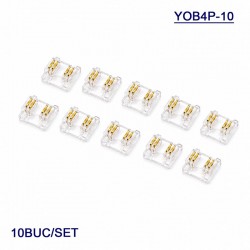 Conector pentru Imbinare Banda LED COB 10mm 4 Pini Strip to Strip Set 10 Buc DALBI YOB4P-10