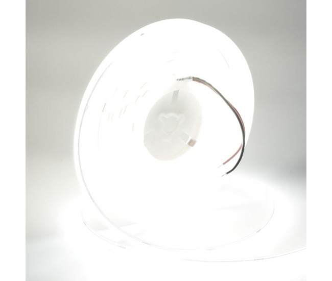 Banda Cob Led 24V - 8MM / 320led/ml - 11W/ml, Lumina Alb-Rece 6500K - 1200lm - Interior IP20 - 5m/rol
