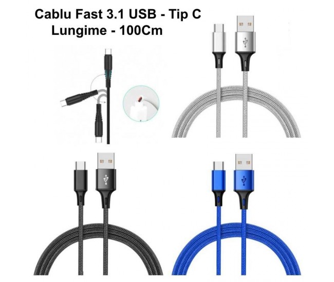 Cablu Usb Fast Charger 3.1 Tip C - 1m / CA-8553 Diverse Culori