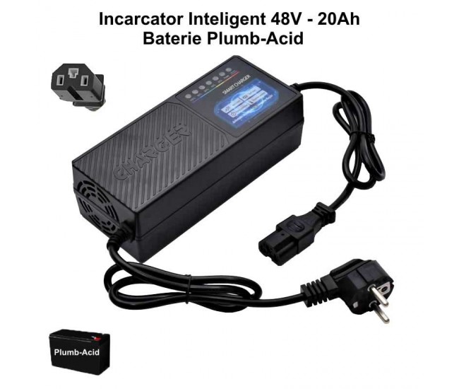 Incarcator Electric 48V-20Ah Smart, Plumb-Acid