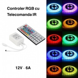 Controler RGB cu Telecomanda 44 Taste Controler RGB cu Telecomanda 44 Taste