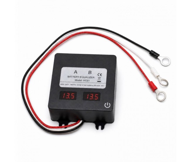 Egalizator Acumulatori 24V cu Afișaj Dublu LED pentru 2 Baterii 12V HC01 DALBI