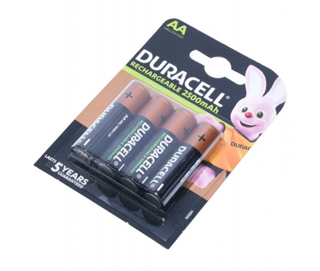 Acumulatori Duracell R6 AA NI-MH 2500mAH-4, 4buc/set