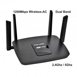 Router Wireless AC 1200Mbs Dual Band 2,4G/5G Pix-Link LV-AC06 Router Wireless AC 1200Mbs Dual Band 2,4G/5G Pix-Link LV-AC06