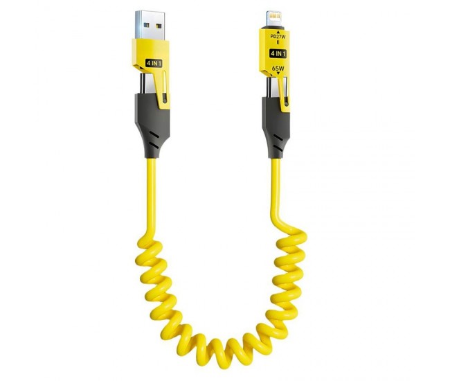 Cablu de Date Extensibil 4 in 1 PD Fast 27W / Tip C - USB - Iphone, CA-894