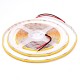 Banda Cob Led 24V - 8MM / 320led/ml - 11W/ml, Lumina Alb-Cald 3500K - 1200lm - Interior IP20 - 5m/rol