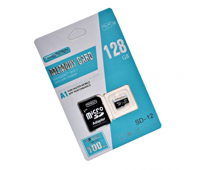 Card Micro SDXC 128GB, Memorie PRO Full HD Video, Performanta UHS A1, SPEED UP TO 100MB/S