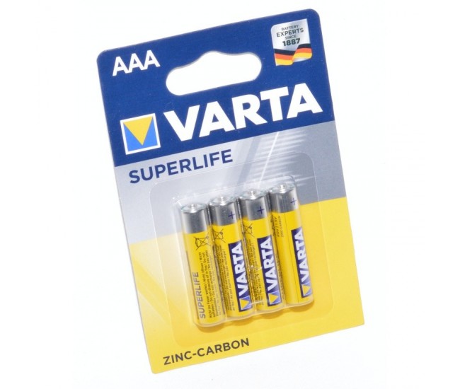Baterii Varta Superlife R3 AAA, 4buc/set