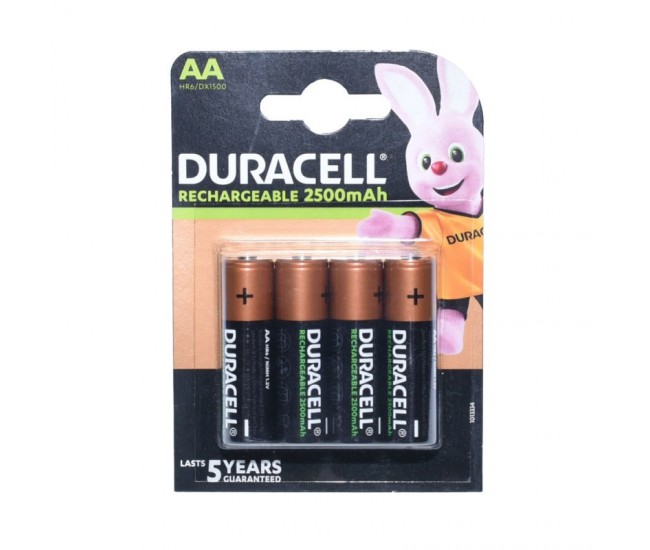 Acumulatori Duracell R6 AA NI-MH 2500mAH-4, 4buc/set