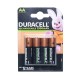 Acumulatori Duracell R6 AA NI-MH 2500mAH-4, 4buc/set