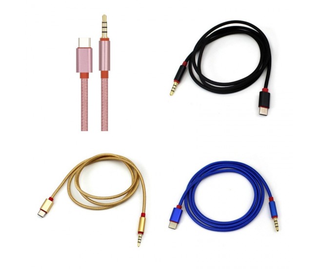 Cablu USB Tip C - Jack 3,5 Tata Auxiliar