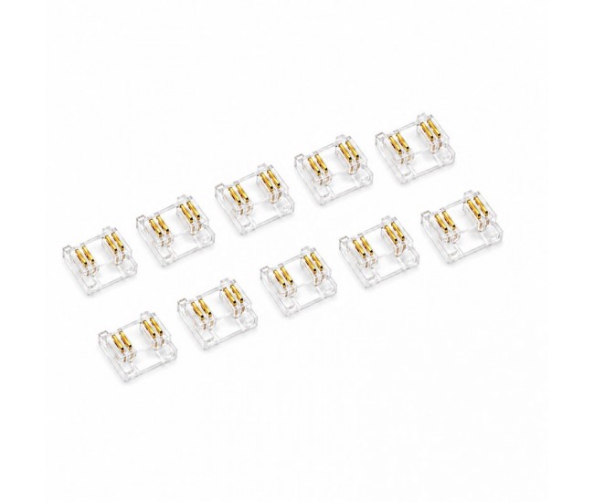 Conector pentru Imbinare Banda LED COB 10mm 4 Pini Strip to Strip Set 10 Buc DALBI YOB4P-10