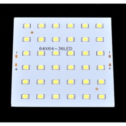 Placa cu Leduri SMD 64 x 64 x 36 Buc 12V/Putere 10W Placa cu Leduri SMD 64 x 64 x 36 Buc 12V/Putere 10W