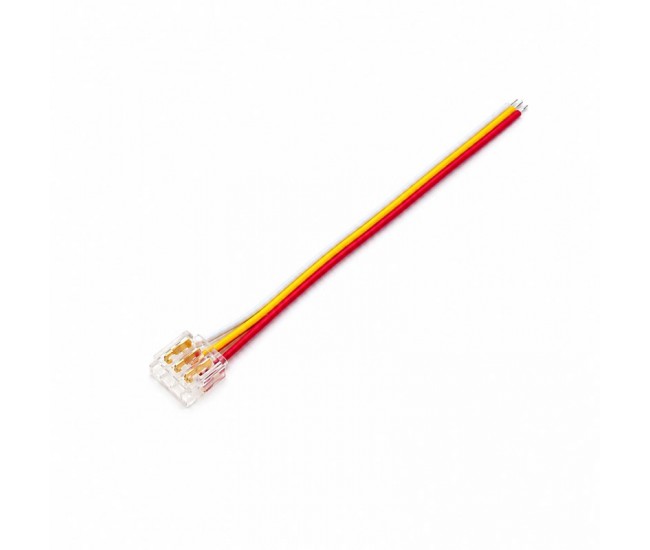 Conector Banda LED SMD Monocolor 10mm 3 Pini cu Cablu 10cm Set 10 Buc YCA3P-10-1 DALBI