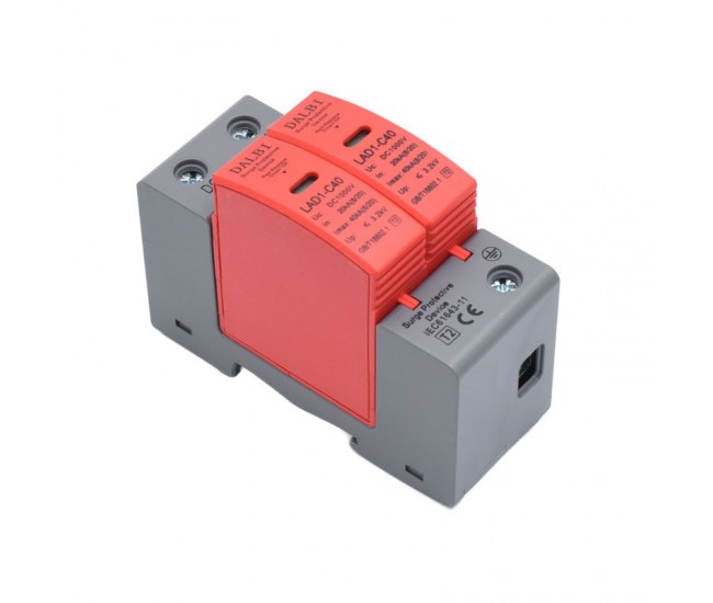 Siguranta pentru Sisteme Fotovoltaice DC 1000V / LAD1-C40 Descarcator de Supratensiune