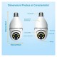 Camera de Supraveghere cu IP, PTZ 360˚si Wi-fi - E27 / V380 Pro