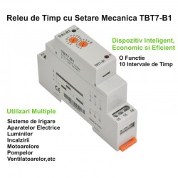 Releu de Timp si Interval, pe Sina Din / TBT7-B1 Releu de Timp si Interval, pe Sina Din / TBT7-B1