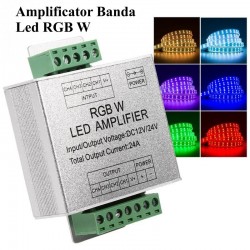 Amplificator Tensiune Banda Led RGBW, DC 12-24V / 24A Amplificator Tensiune Banda Led RGBW, DC 12-24V / 24A