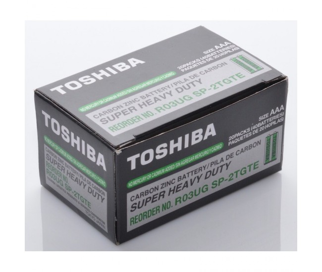 Baterii Toshiba Heavy-Duty R3 AAA, 40buc/set