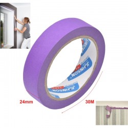Banda de Hartie pentru Mascare 24mm*30M  Mov / 12Buc/Set Banda de Hartie pentru Mascare 24mm*30M  Mov / 12Buc/Set