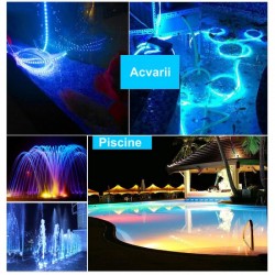 Banda Led RGB 5050 Submersibila - 300Led -12V - IP68, 5m/Rola Banda Led RGB 5050 Submersibila - 300Led -12V - IP68, 5m/Rola