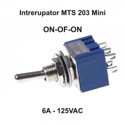 Intrerupator Mini Basculant, ON-OF-ON / MTS-203 Intrerupator Mini Basculant, ON-OF-ON / MTS-203
