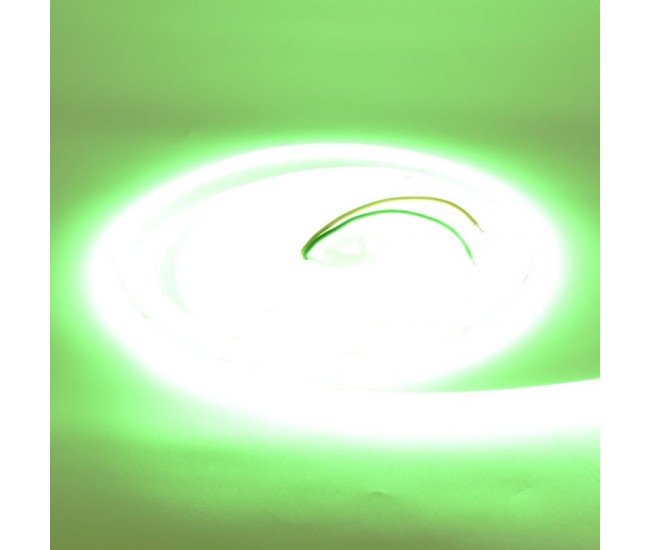 Banda Cob Led 24V - 8mm / 320led/ml - 11W/ml, Verde - Interior IP20 - 5m/rol