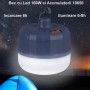 Bec Led 100W cu Acumulator pentru Camping