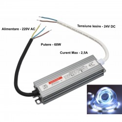Sursa Alimentare 24V-60W / 2,5A Slim Ex IP67 Sursa Alimentare 24V-60W / 2,5A Slim Ex IP67