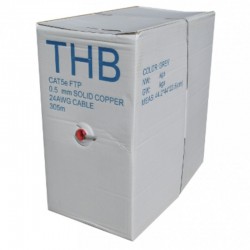 Cablu FTP Cat. 5e Cupru Integral 0.50mm/24AWG  rola 305ml THB Cablu FTP Cat. 5e Cupru Integral 0.50mm/24AWG  rola 305ml THB