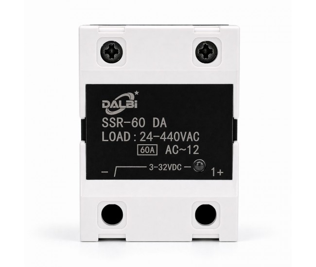 Releu Static SSR-60 DA 60A 24-440V AC Control 3-32V DC DALBI