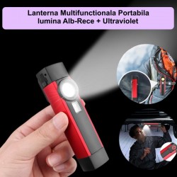 Lanterna XPE + Cob Led + 395 Violet, WL01 Lanterna XPE + Cob Led + 395 Violet, WL01