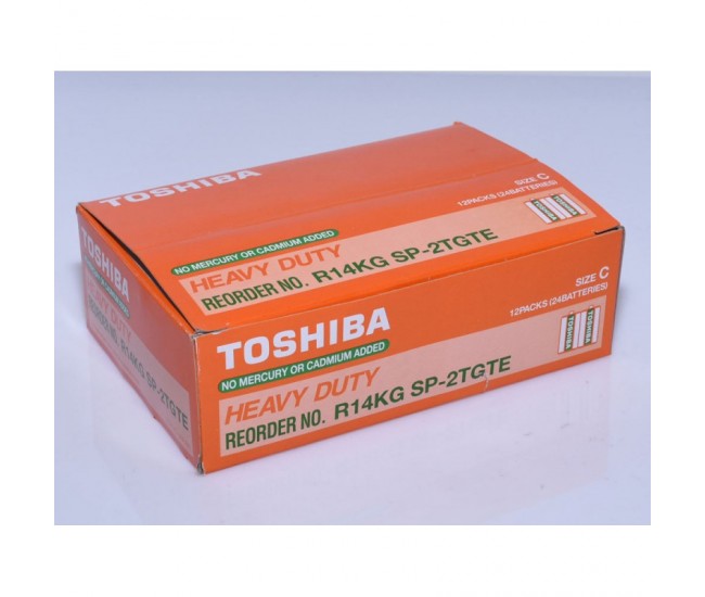 Baterie Toshiba Heavy-Duty R14 C, 24buc/Cut