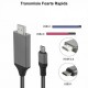 Cablu Usb Tip C 3.1 la HDMI 2.0 / 4K*2K / 2m