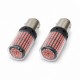 Set 2 Becuri Auto LED 1157 pentru Pozitie si Frana, Rosii, 12V, Soclu BAY15D