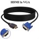 Cablu Video HDMI la VGA / 1,5m