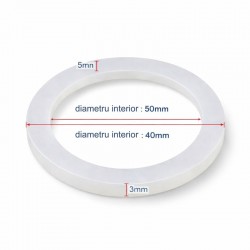 Garnitură siliconică pentru rezistență boiler electric 1¼” (Ø40 mm), etanșare flanșă