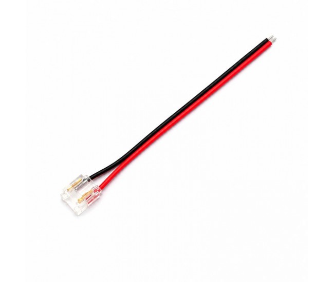 Conector Banda LED COB/SMD Monocolor 5mm 2 Pini cu Cablu 10cm Set 10 Buc YOA/YCA2P5-1 DALBI