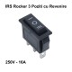 Intrerupator IRS Rocker, 3 pozitii cu Revenire, 3 Contacte - 16A / 250V - KCD3