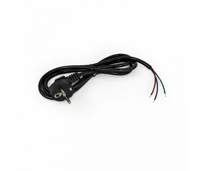Cablu Alimentare cu Stecher Schuko 3x0.75mm² 300/500V Lungime 1.4m Negru