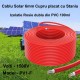 Cablu Solar 6mm Rosu PV1-F din Cupru placat cu Staniu si Izolatie Dubla din PVC, 100ml/Rol