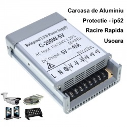 Sursa Alimentare de Exterior 5V-200W/40A Sursa Alimentare de Exterior 5V-200W/40A