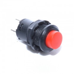 Push Buton cu Retinere Roșu 12x28mm